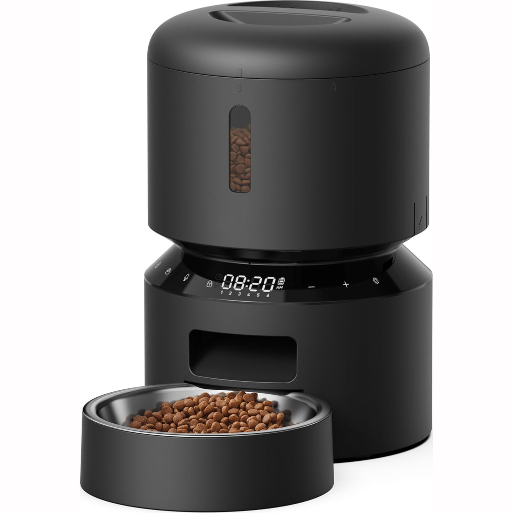 3L Automatic Cat Feeder with Programmable Meals Voice Call and Portion Control