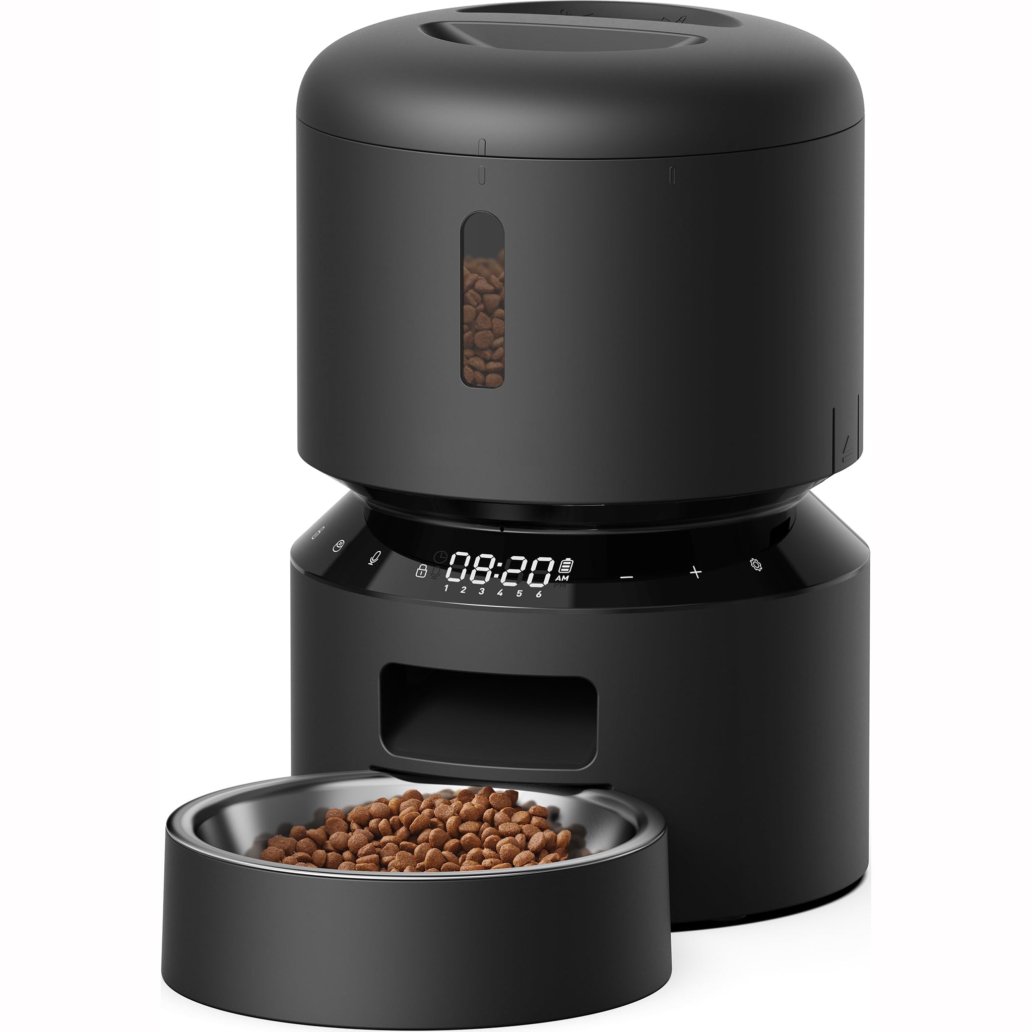 3L Automatic Cat Feeder with Programmable Meals Voice Call and Portion Control