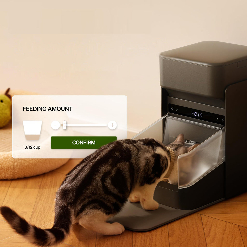 RFID Smart Cat Feeder with Collar Sensor for Personalized Multi Cat Feeding and Meal Tracking