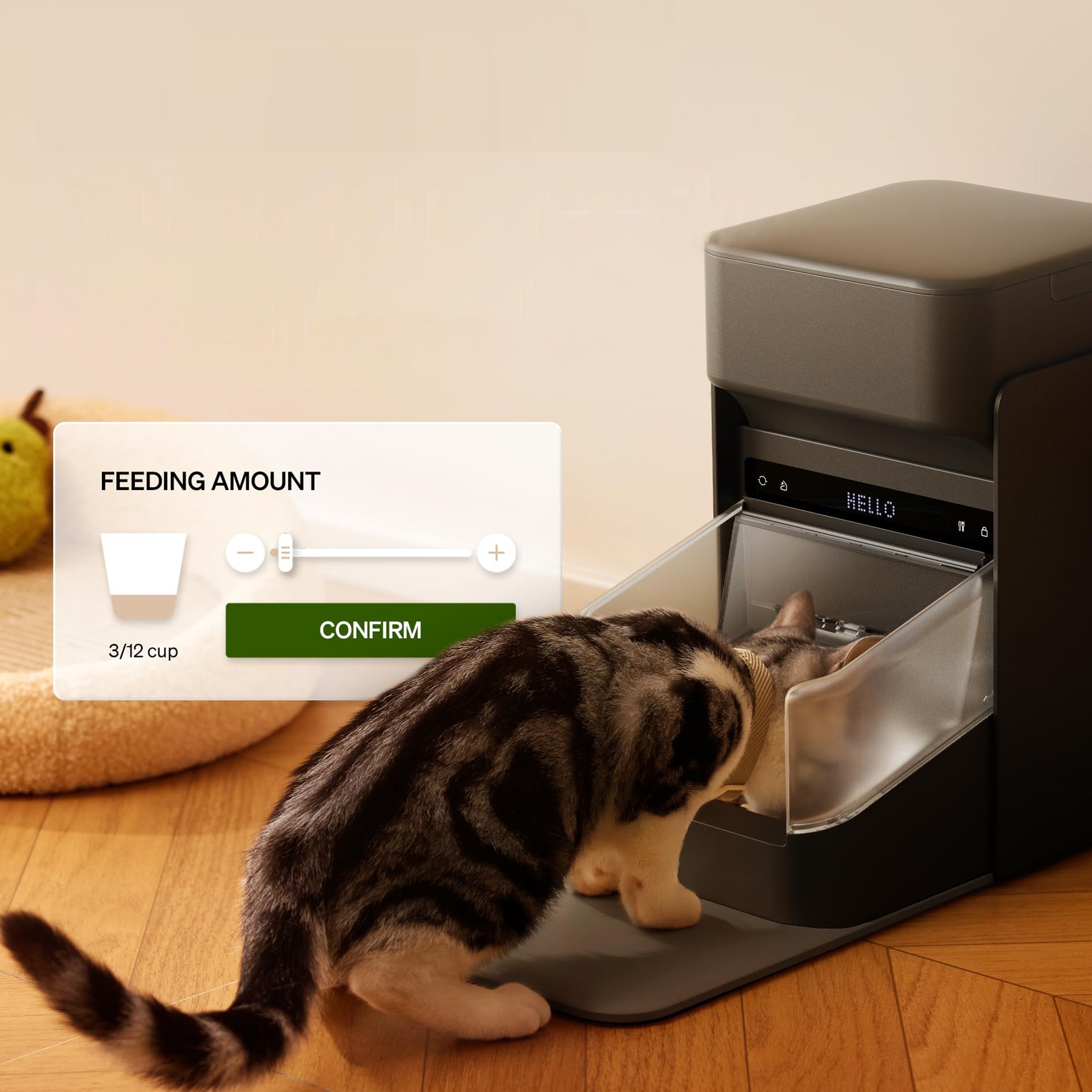 RFID Smart Cat Feeder with Collar Sensor for Personalized Multi Cat Feeding and Meal Tracking